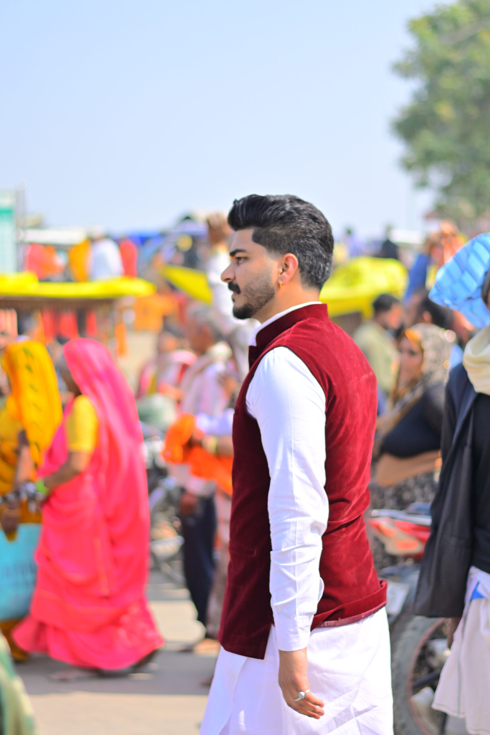 Pt. Deepak Shastri Ji holding hands